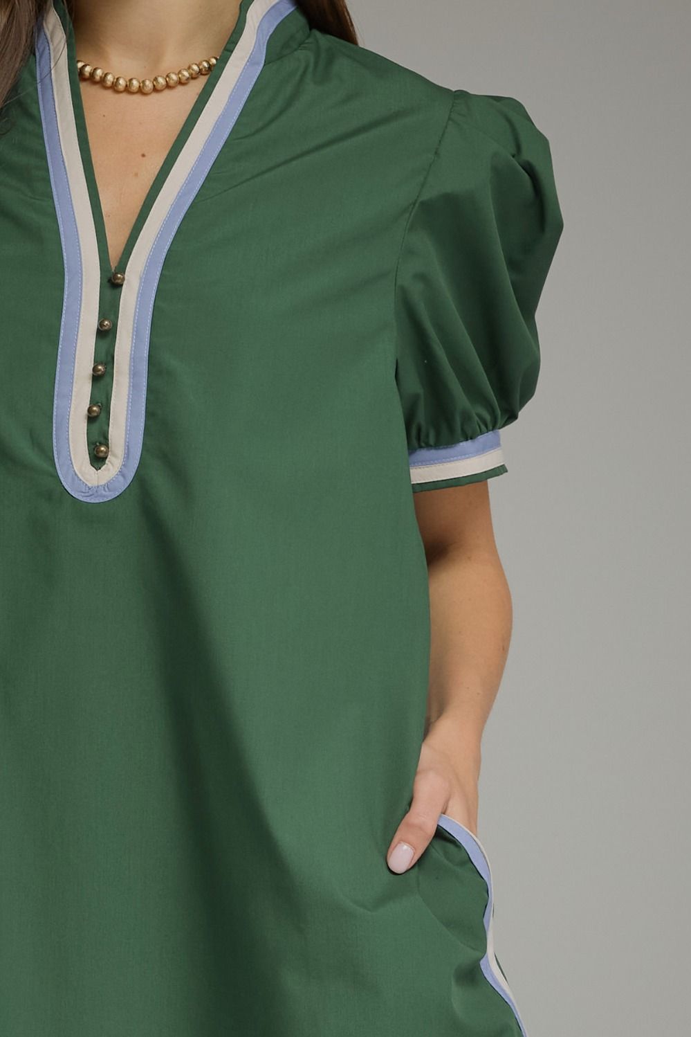 The Ivy League Mini Dress – Hunter Green