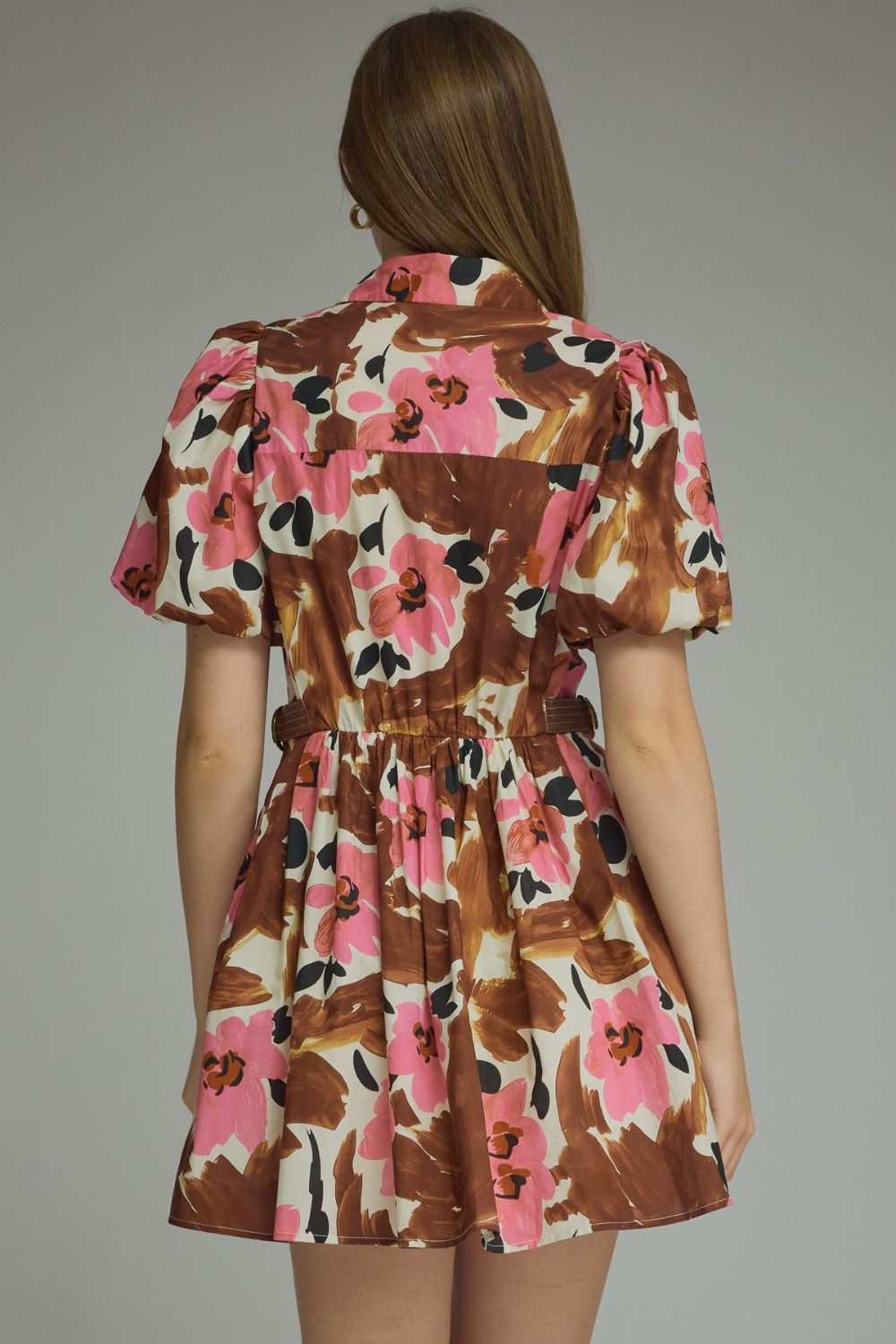 Mocha in Bloom Dress