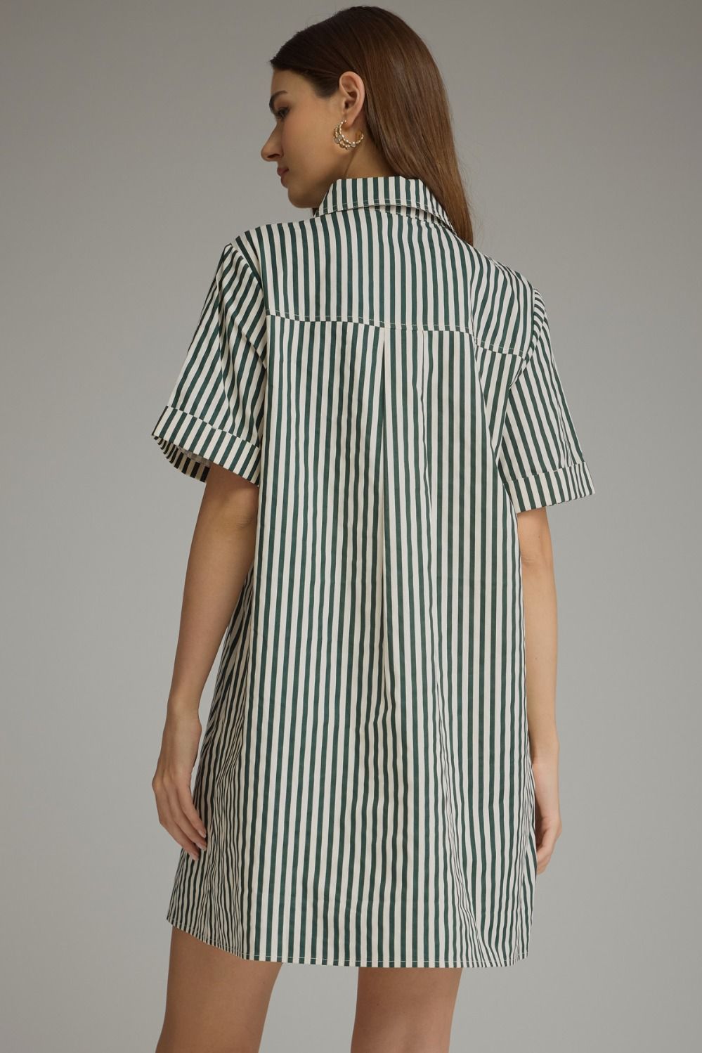 Green With Envy Shirt Dress