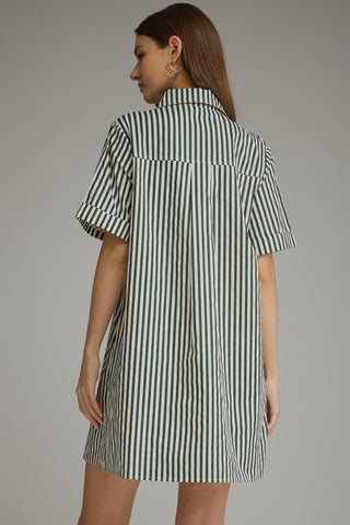 Green With Envy Shirt Dress