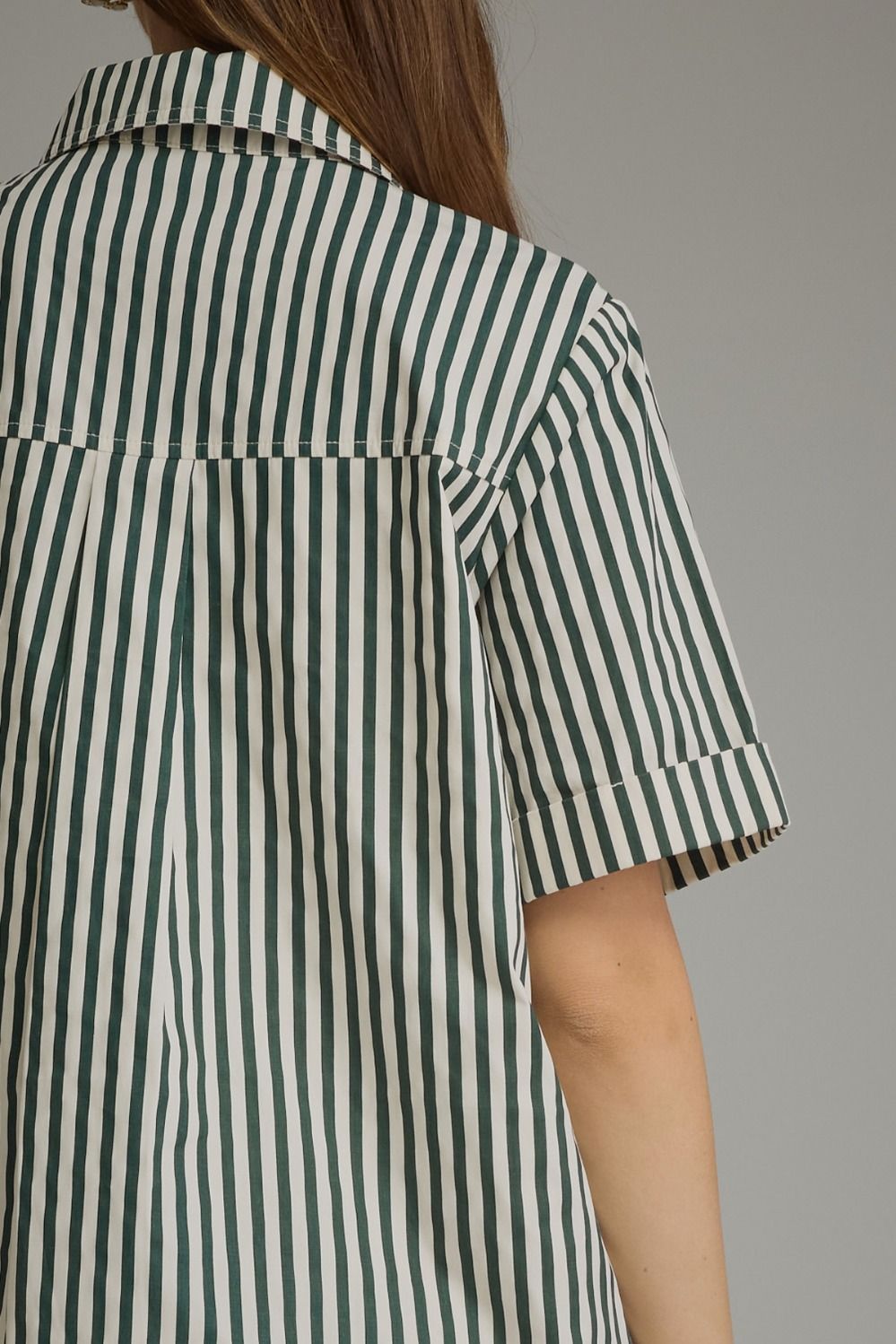 Green With Envy Shirt Dress