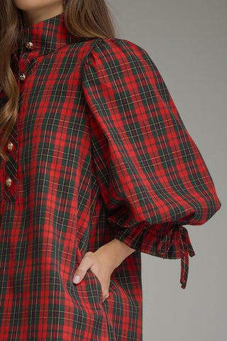 The Tartan & Tinsel Dress