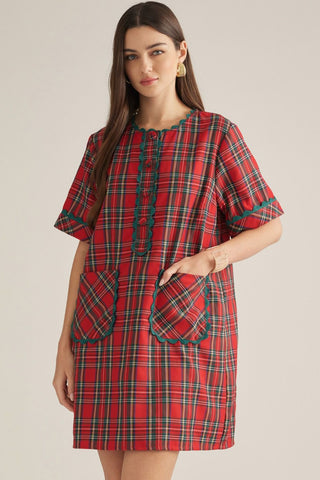 The Merry Little Plaid Dress 🎄❤️