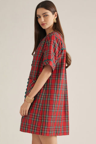 The Merry Little Plaid Dress 🎄❤️