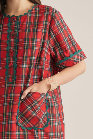 The Merry Little Plaid Dress 🎄❤️