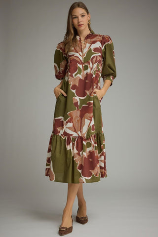 The Hadley Floral Midi Dress