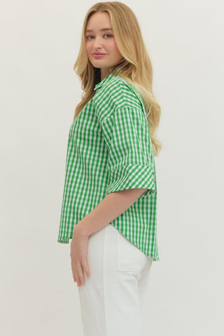 The Clover Check Blouse