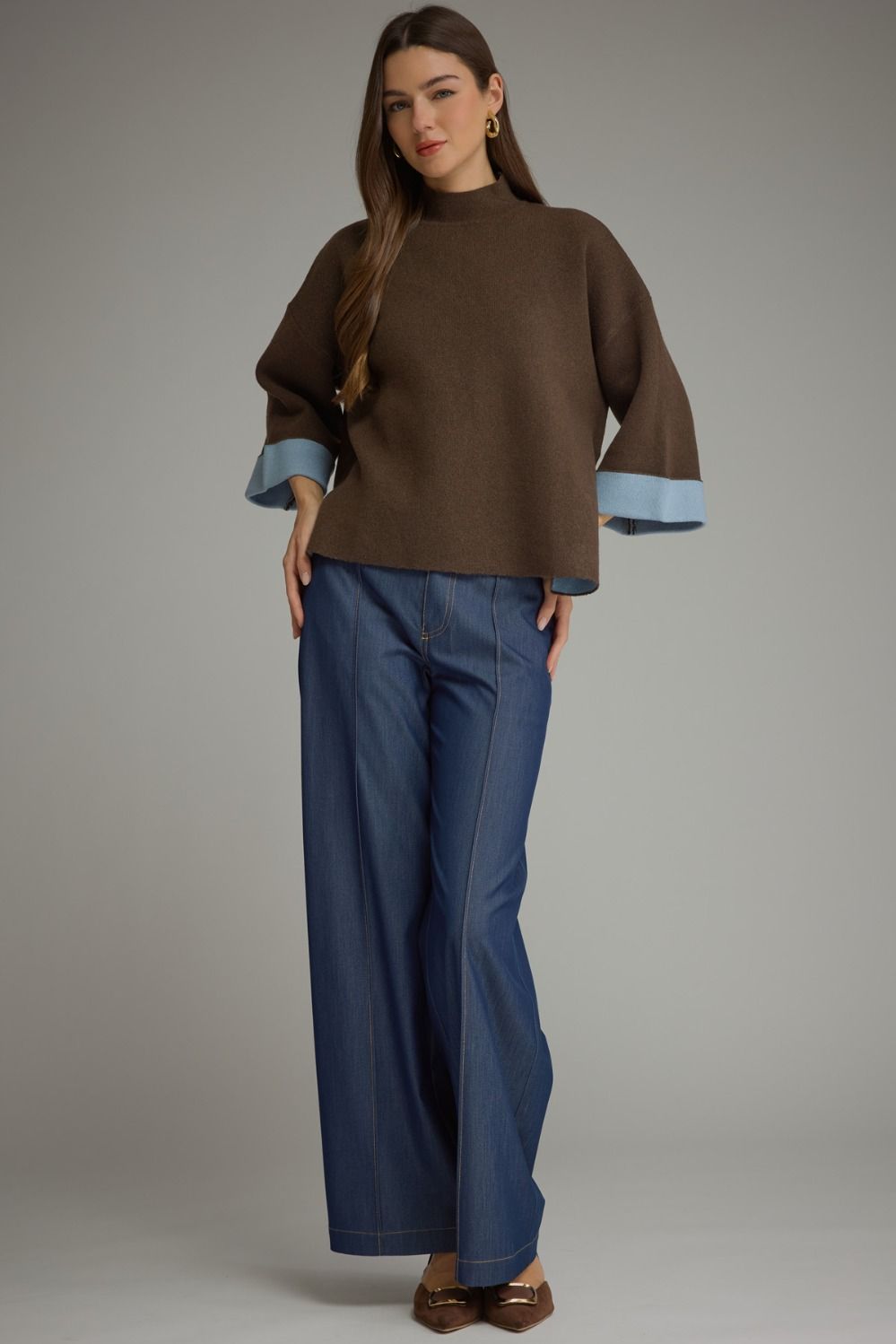 Blue Bell Cuff Sweater
