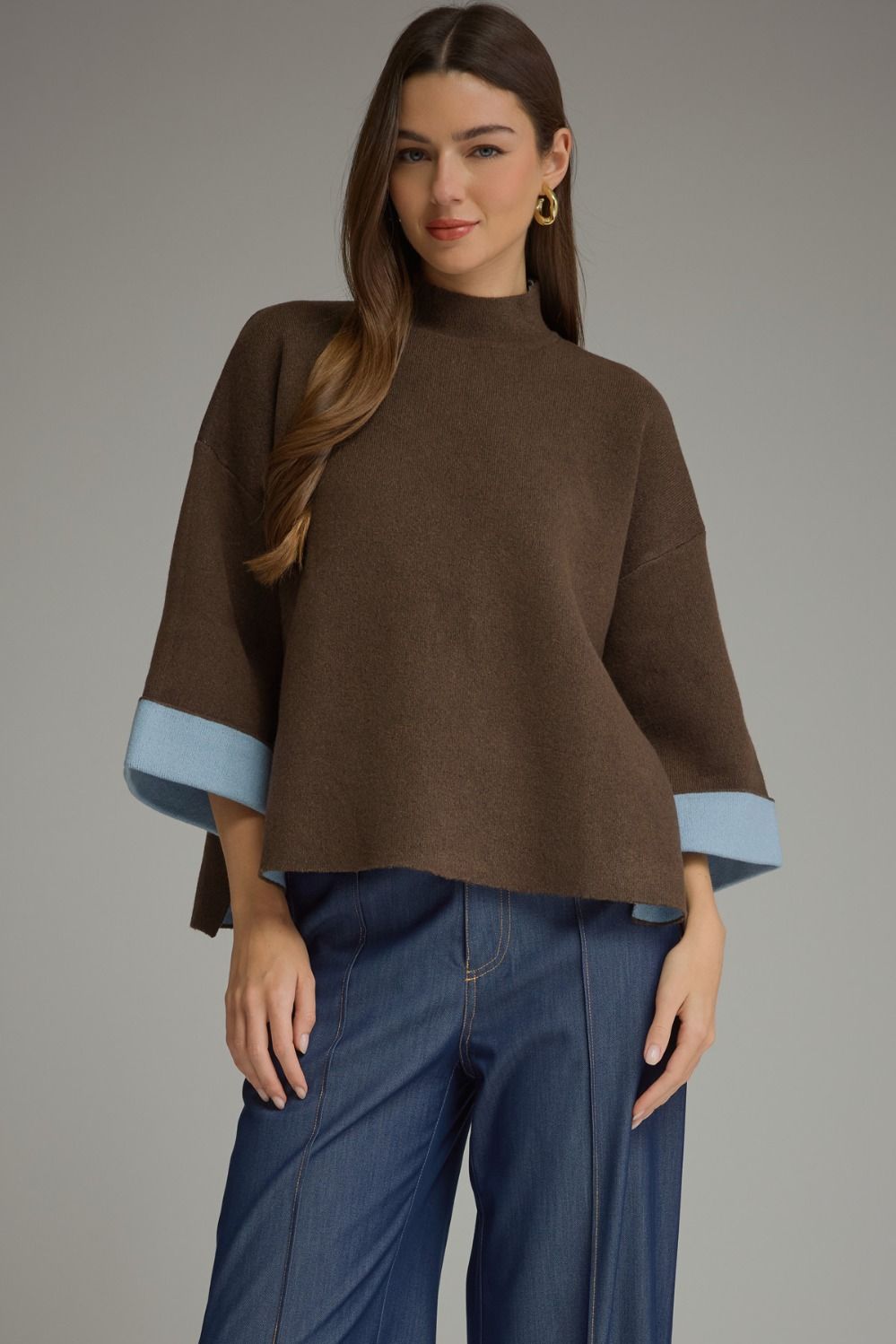 Blue Bell Cuff Sweater