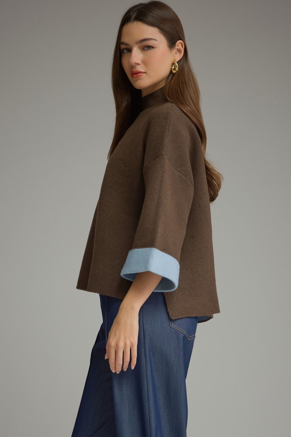 Blue Bell Cuff Sweater