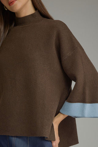 Blue Bell Cuff Sweater