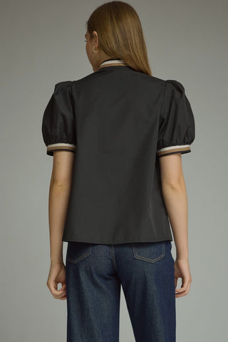 The Collins Contrast Top