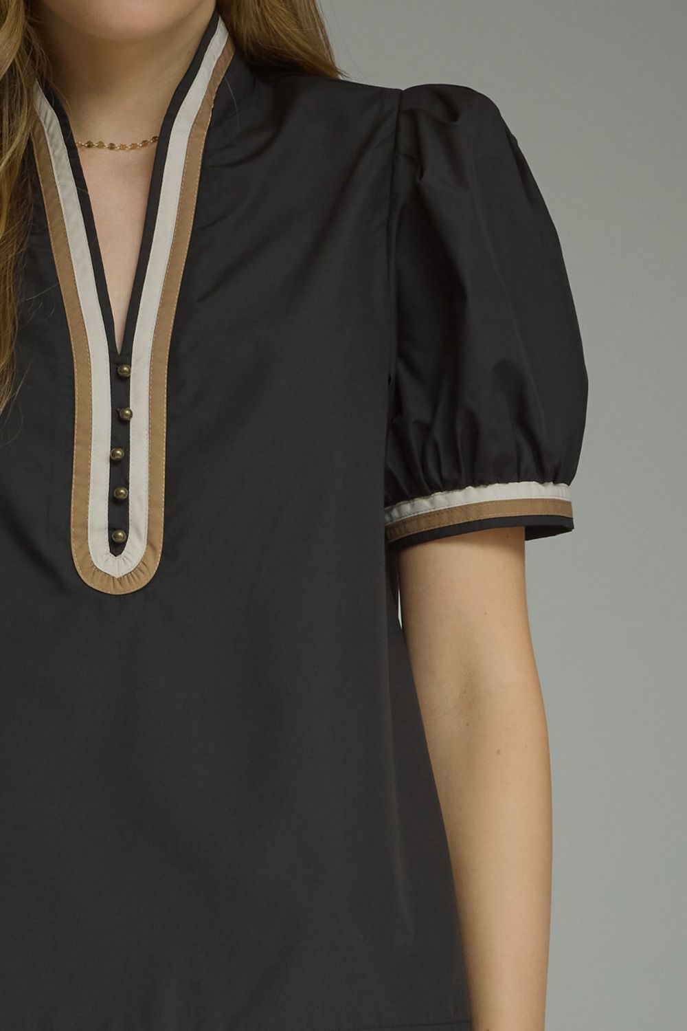 The Collins Contrast Top