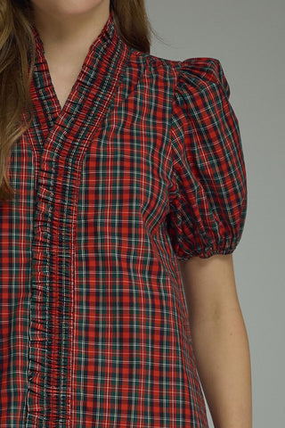 Mistletoe Plaid Top 🎄❤️