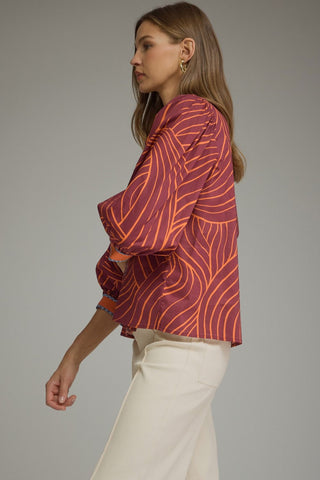 Autumn Lines Top
