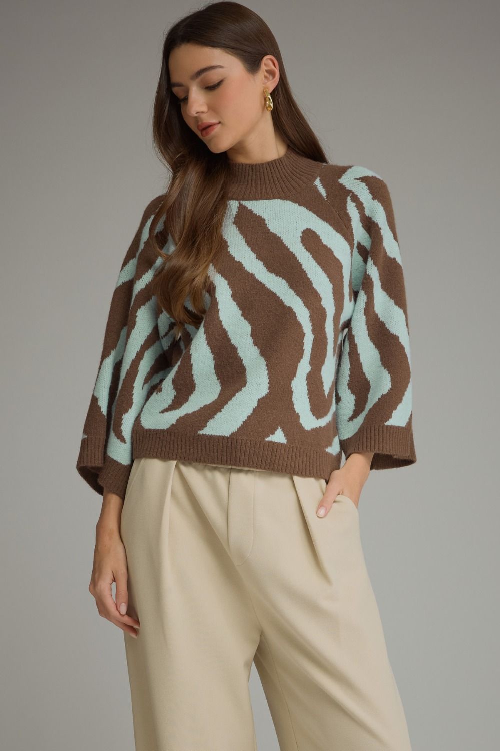 The Wild Side Sweater – Brown Sky