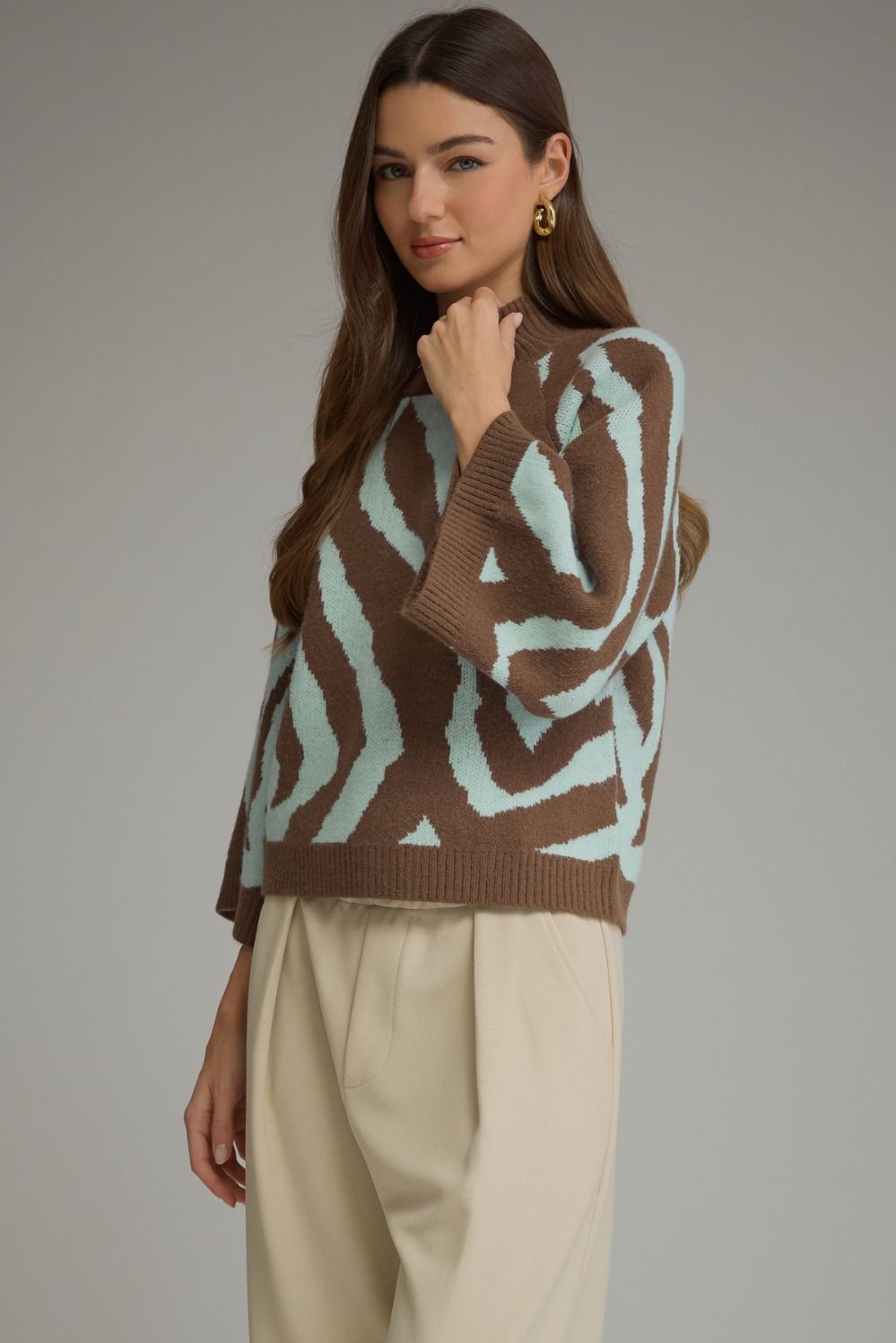 The Wild Side Sweater – Brown Sky