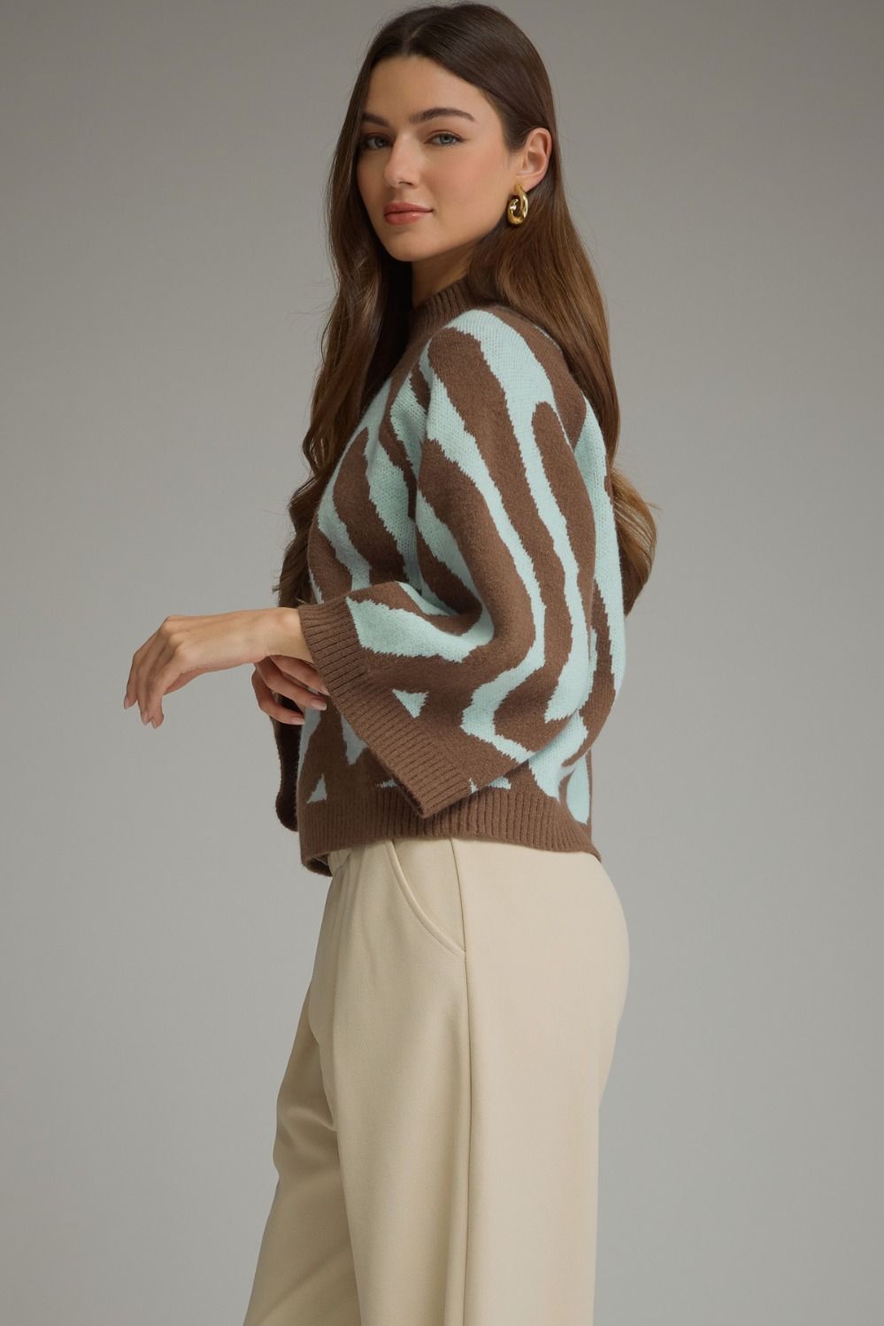 The Wild Side Sweater – Brown Sky