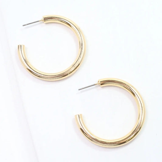 Caroline Hill - Nataliuh Hoop Earring Shiny Gold