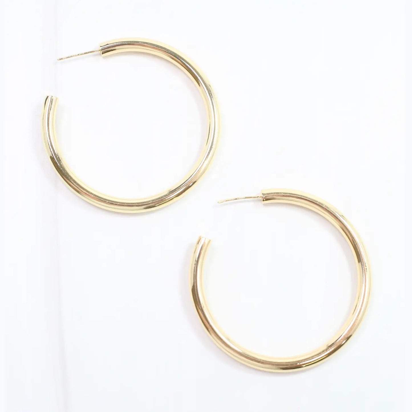 Caroline Hill - Nielsen Hoop Earring Shiny Gold