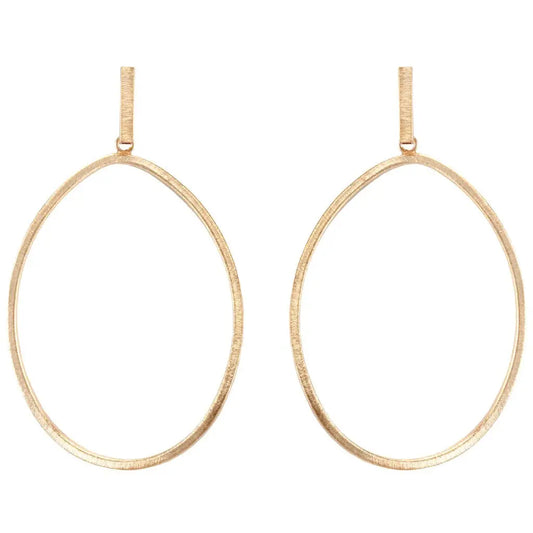 Sheila Fajl Twisted OVal Hoop Earrings