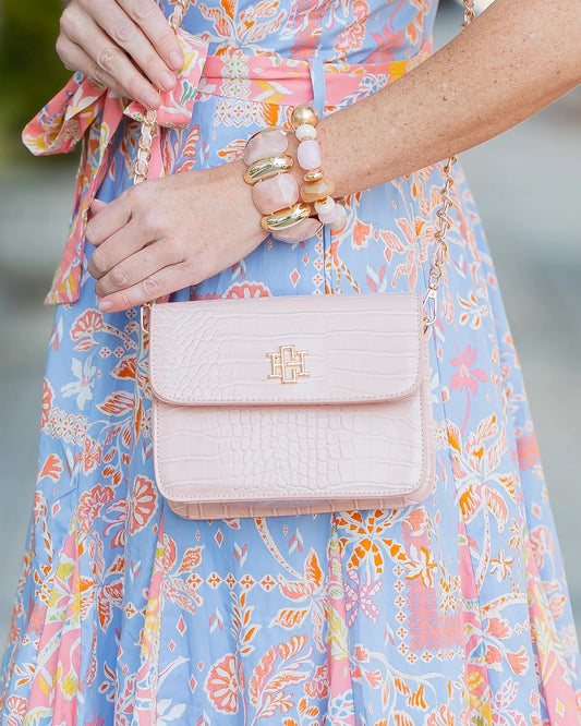 Caroline Hill Evelyn Crossbody Bag - Blush
