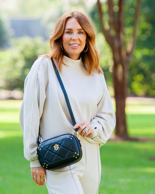 Sloane Studded Crossbody Black LD